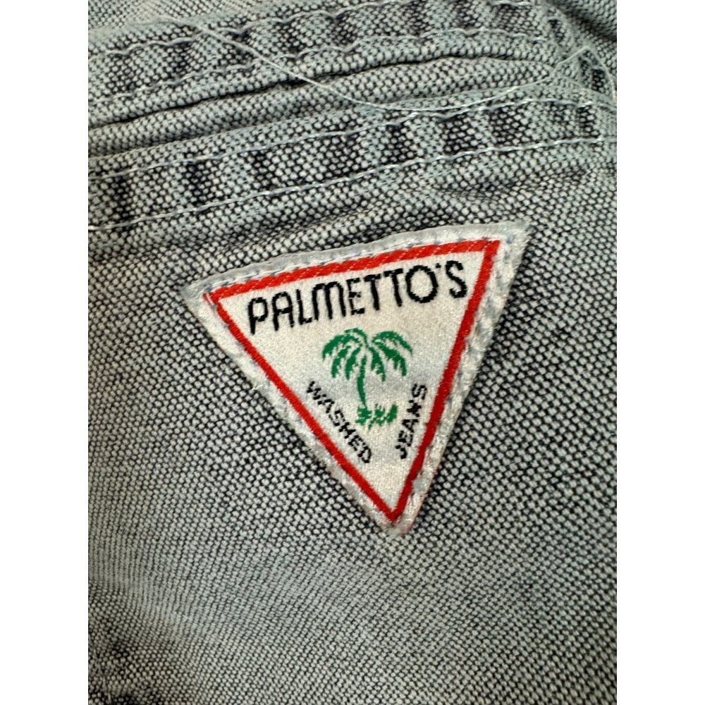 Palmettos Washed Jeans Gray Size 7 Relaxed Fit Straight Leg Denim Pants